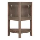 Signature Hardware Ash Brown 24 in. Floor Mount Vanity in Ash Brown with Brushed Nickel 