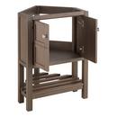 Signature Hardware Ash Brown 24 in. Floor Mount Vanity in Ash Brown with Brushed Nickel 