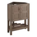 Signature Hardware Ash Brown 24 in. Floor Mount Vanity in Ash Brown with Antique Copper 