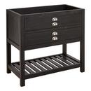 Signature Hardware Antique Black 36 in. Floor Mount Vanity 