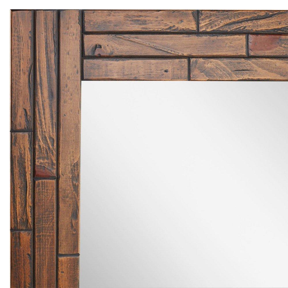 Signature Hardware Farmhouse Brown 24 in. Rectangular Vanity Mirror 