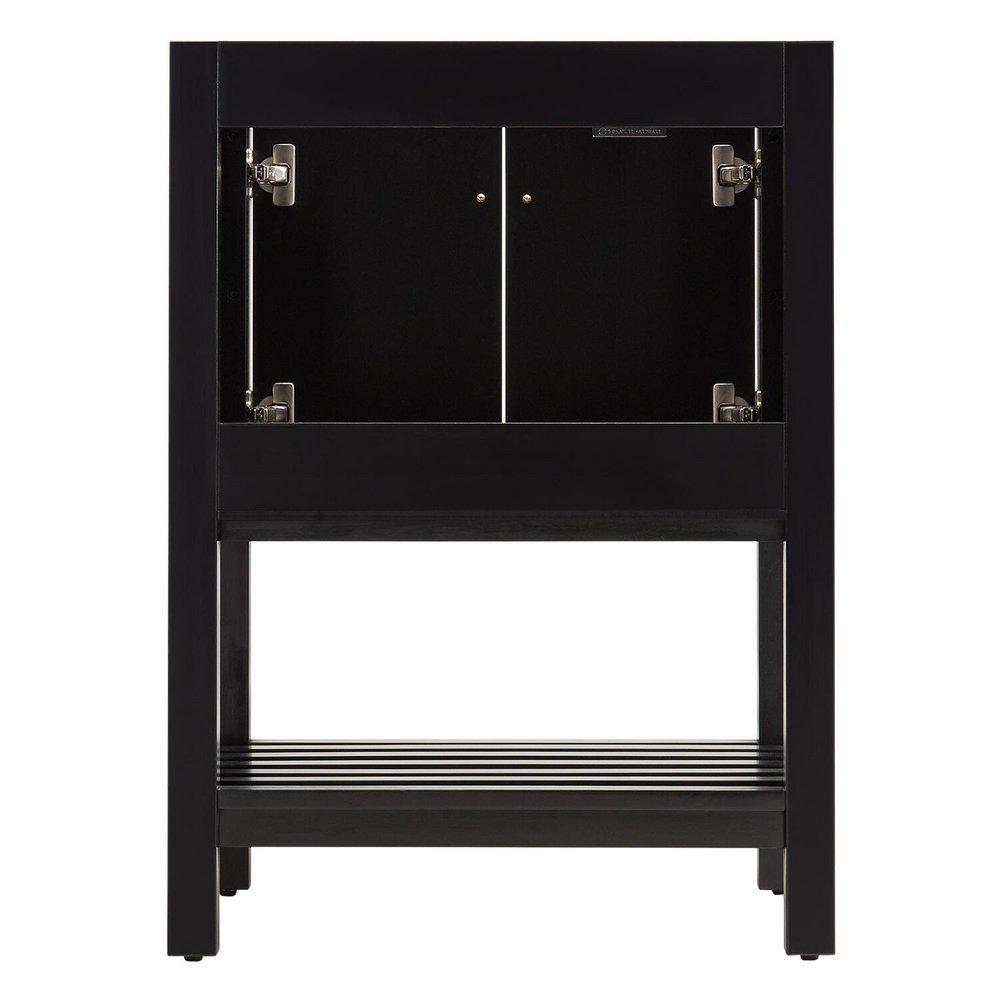 Signature Hardware Black Floor Mount Vanity in Black 
