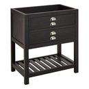 Signature Hardware Rustic Black 30 in. Floor Mount Vanity 