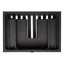 Signature Hardware Rustic Black 30 in. Floor Mount Vanity in Rustic Black with Satin Brass 