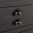 Signature Hardware Rustic Black 30 in. Floor Mount Vanity in Rustic Black with Matte Black 