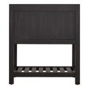 Signature Hardware Rustic Black 30 in. Floor Mount Vanity in Rustic Black with Matte Black 