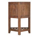 Signature Hardware Farmhouse Brown 24 in. Floor Mount Vanity in Rustic Black with Satin Brass 