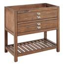 Signature Hardware Farmhouse Brown 36 in. Floor Mount Vanity 