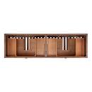 Signature Hardware Farmhouse Brown 72 in. Floor Mount Vanity in Farmhouse Brown with Matte Black 