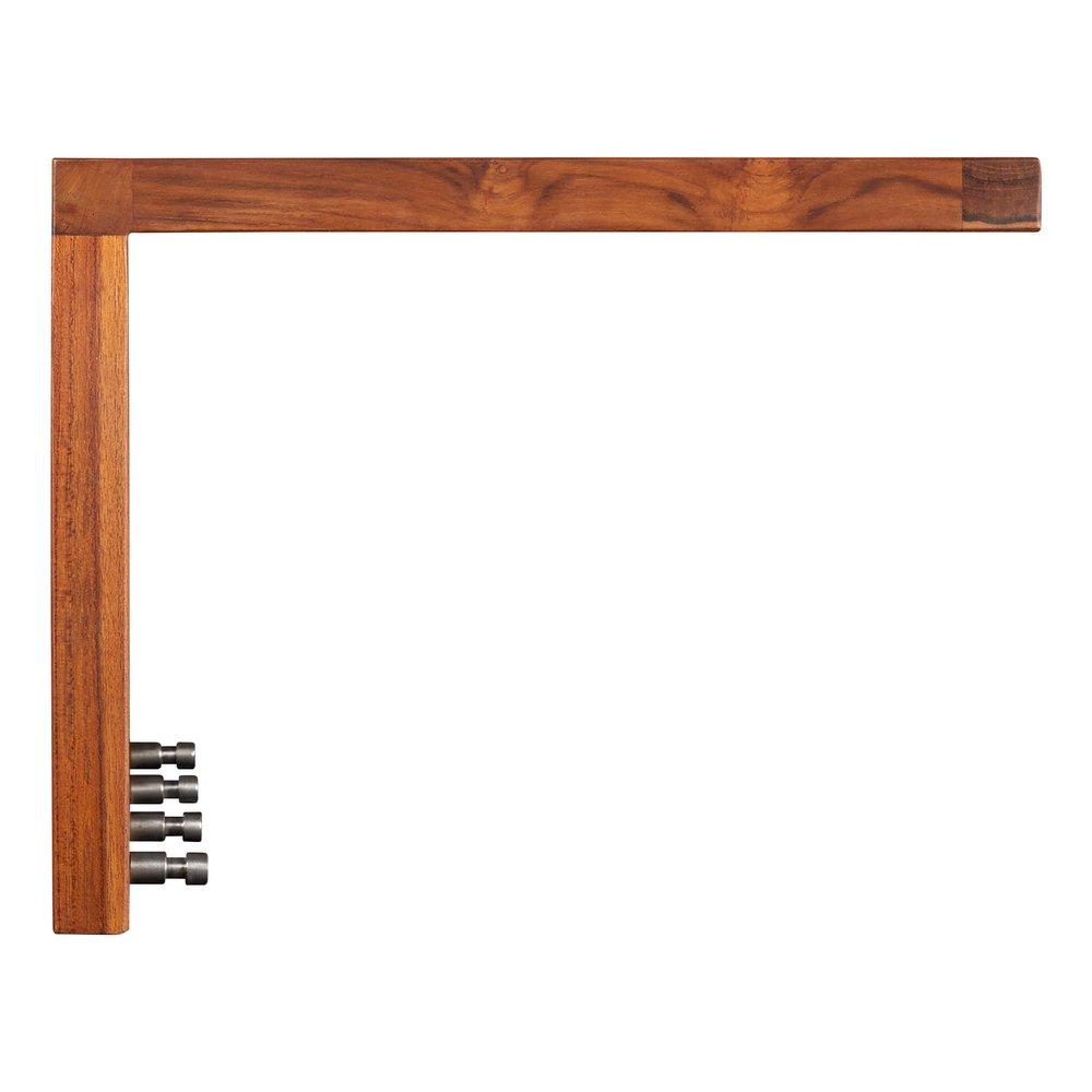 Signature Hardware Teak 27 in. Towel Holder 