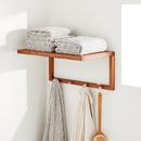 Signature Hardware Teak 27 in. Towel Holder 