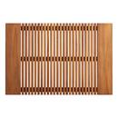 Signature Hardware Natural Teak Bathroom Floor Mat 
