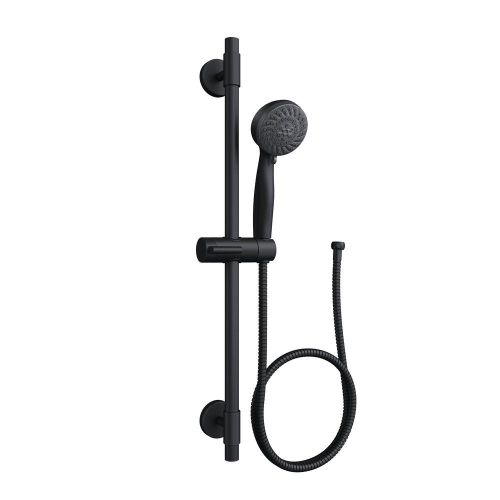 PROFLO&reg; Matte Black Multi Function Hand Shower 