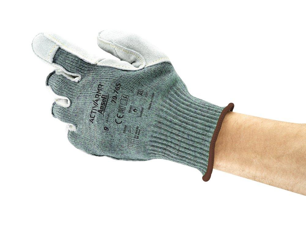 Ansell Occupational Healthcare Grey 10 ga Acrylic, DuPont&trade; Kevlar&reg; Fiber and Plastic Automotive and Cut Resistant Reusable Gloves in Grey 