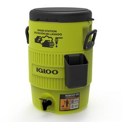 5 Gallon Industrial Cooler in Yellow/Red