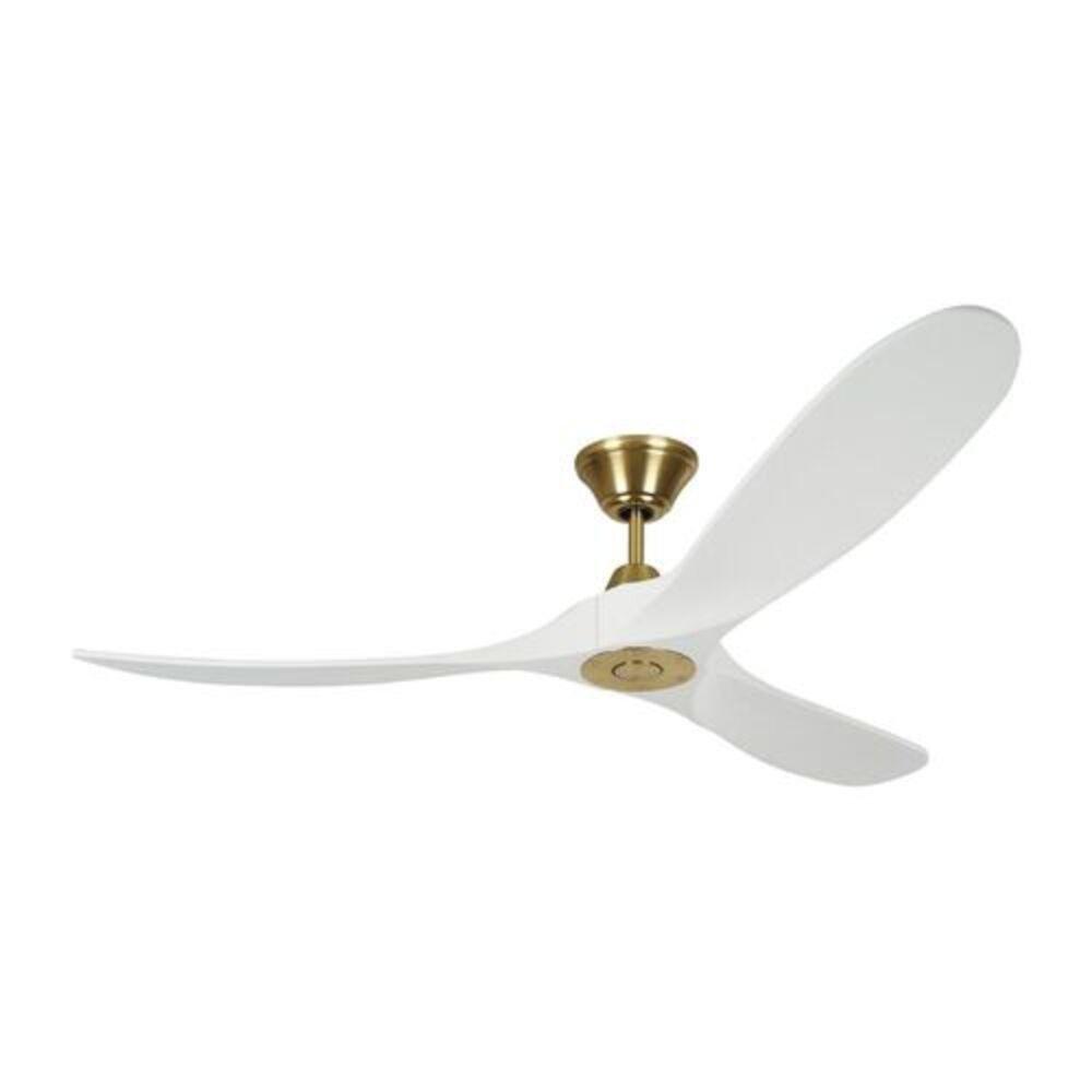 60" MAVERICK - MATTE WHITE WITH BURNISHED BRASS 