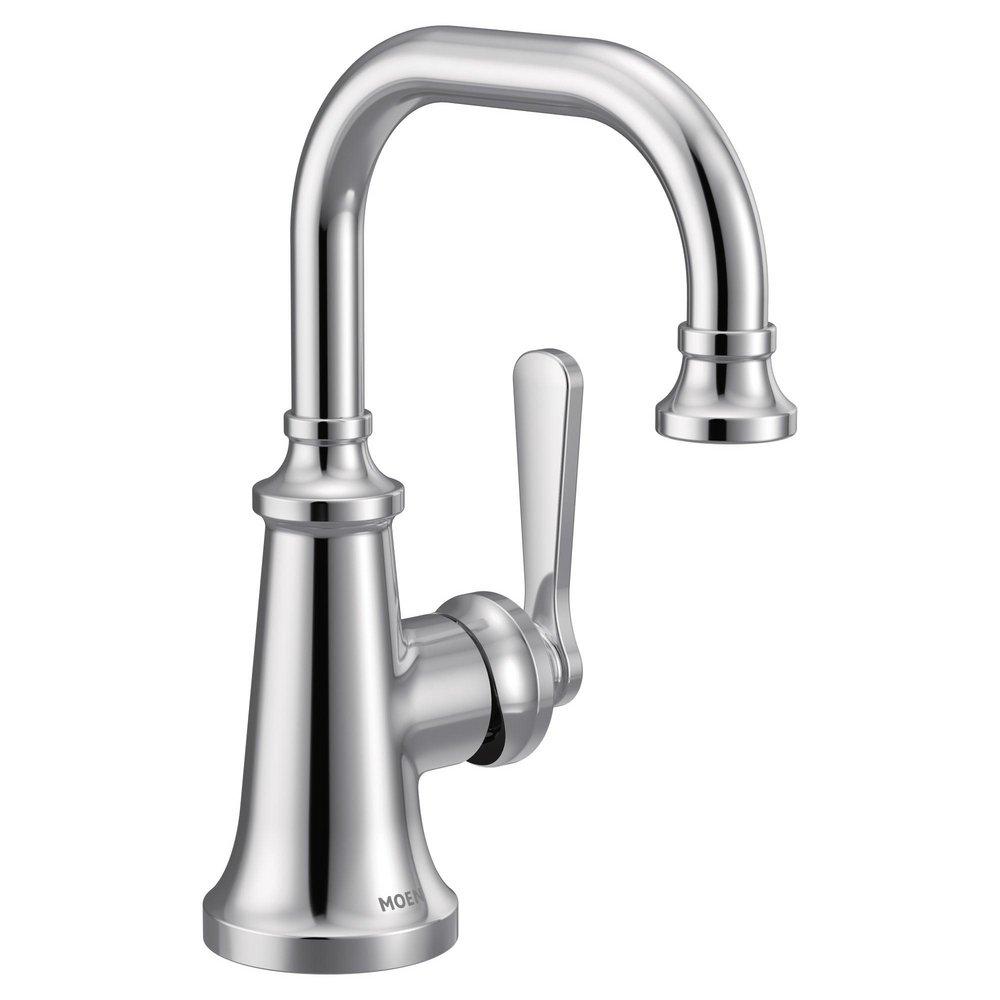 Moen Chrome Single Handle Monoblock Bathroom Sink Faucet 