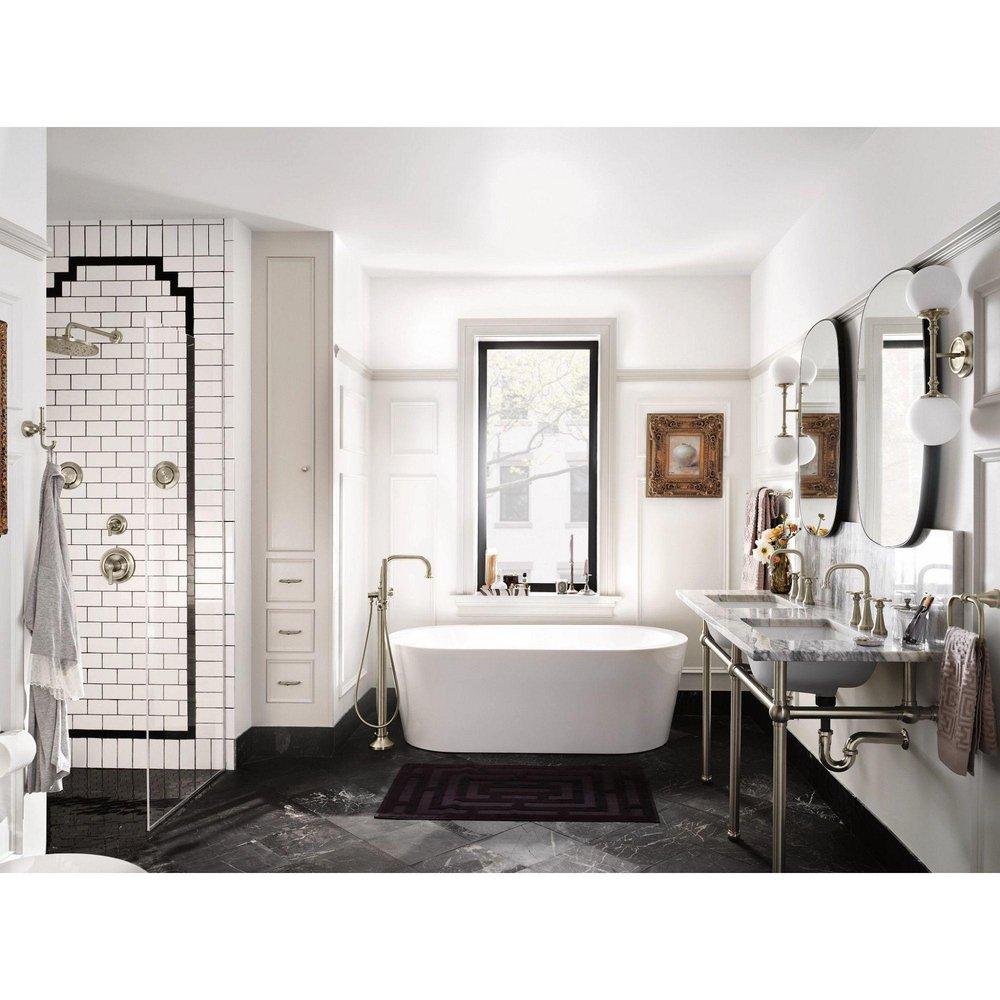 Moen Brushed Nickel Single Handle Bathtub & Shower Faucet (Trim Only) 