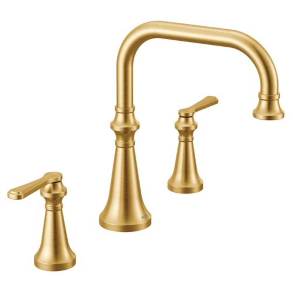 Moen Brushed Gold Two Handle Roman Tub Faucets (Trim Only) 