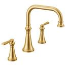 Moen Brushed Gold Two Handle Roman Tub Faucets (Trim Only) 