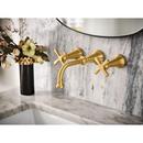 Moen Brushed Gold Two Handle Widespread Bathroom Sink Faucet Lever Handle 