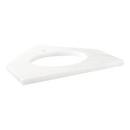 Signature Hardware Carrara 25 x 23 in. Single Bowl Marble Vanity Top 