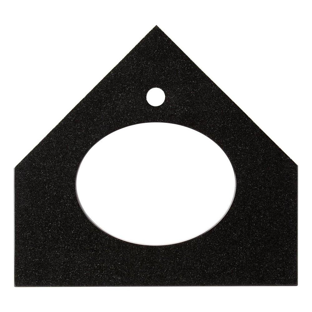 Signature Hardware Absolute Black 25 x 23 in. Single Bowl Granite Vanity Top 