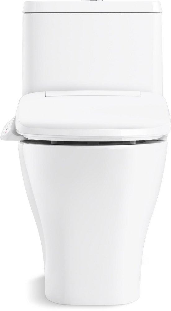 KOHLER White 1.28 gpf Elongated Floor Mount One Piece Toilet 