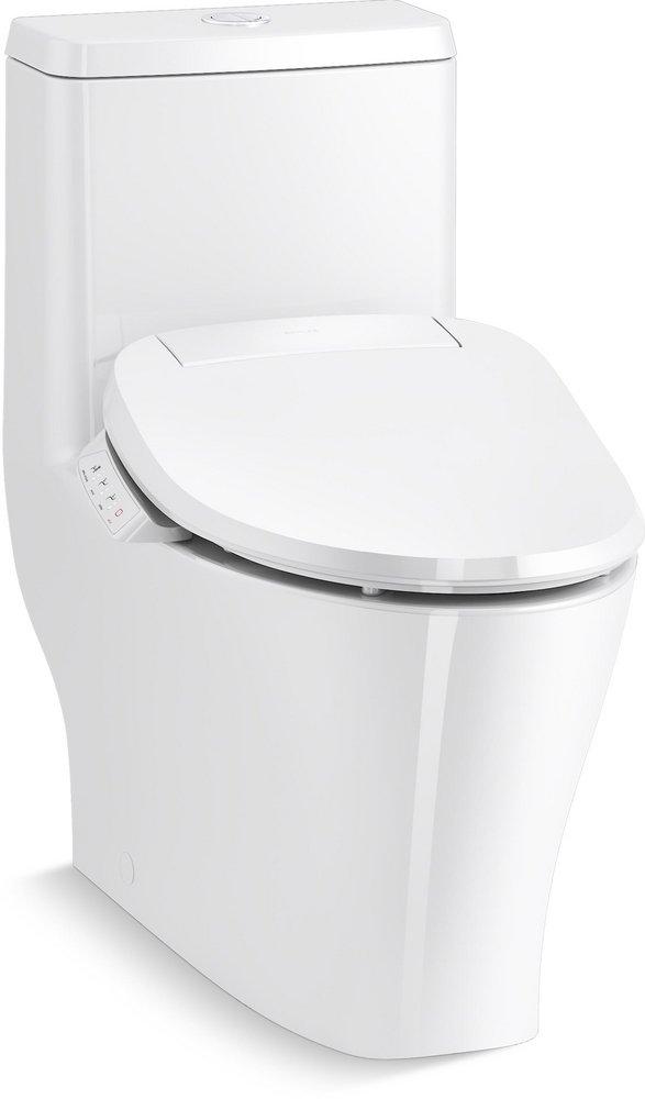 KOHLER White 1.28 gpf Elongated Floor Mount One Piece Toilet 