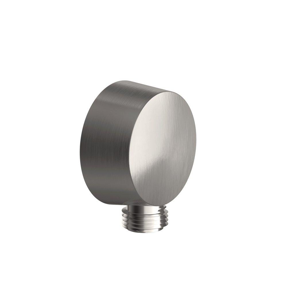 PROFLO&reg; Brushed Nickel 1/2 in. NPSM x G Thread Solid Brass Supply Elbow 