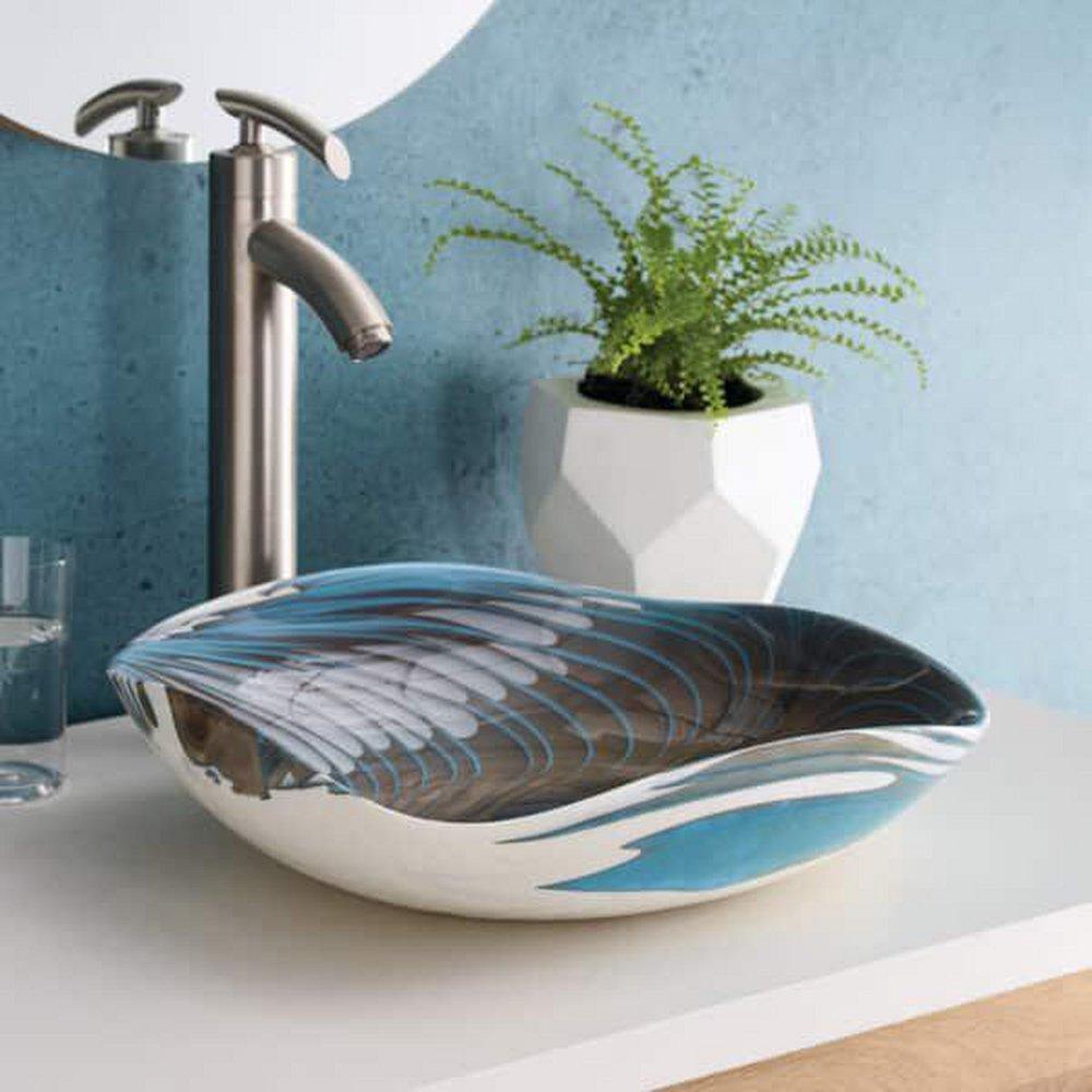 Native Trails Shoreline Vessel Mount Bathroom Sink 