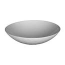 16-1/4 in. Vessel Mount Round Glass Bathroom Sink in Bianca