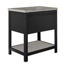 30 in. Floor Mount Vanity in Midnight Oak with Ash