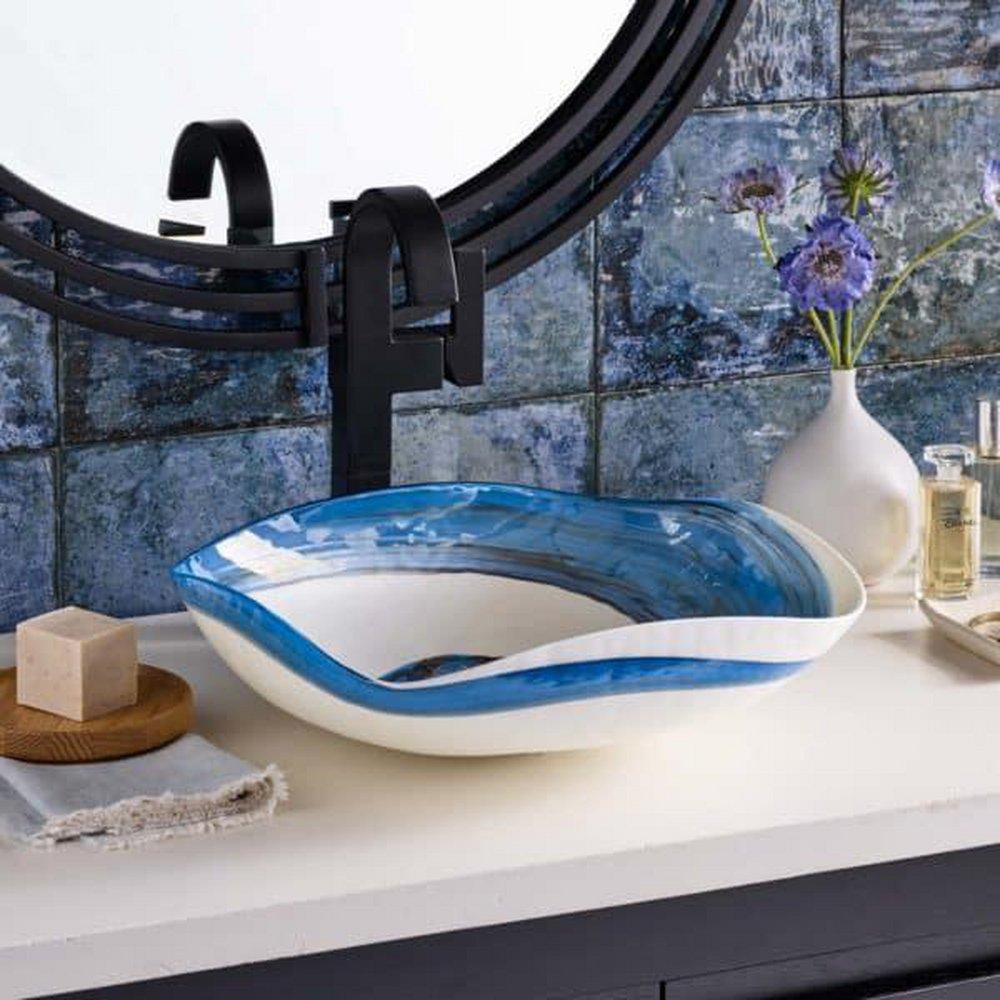 Native Trails Deep Abyss Vessel Mount Bathroom Sink 