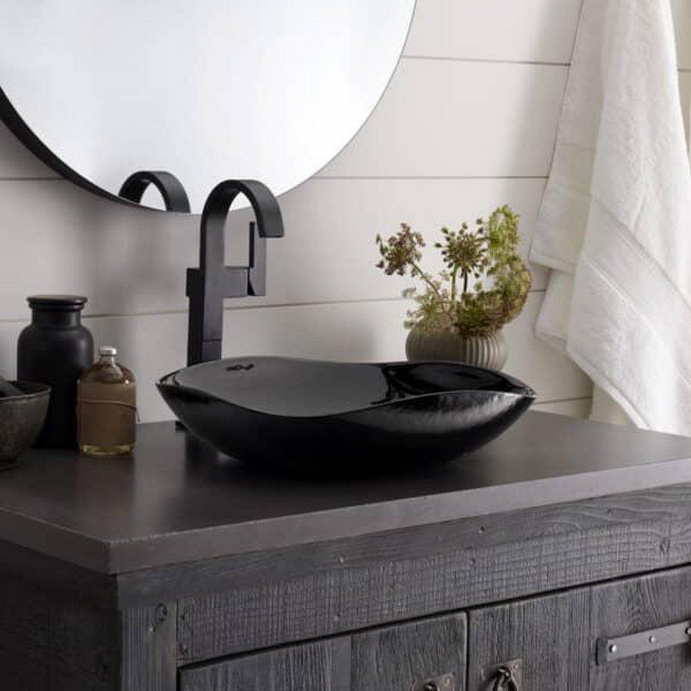 Native Trails Deep Abyss Vessel Mount Bathroom Sink 