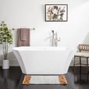 Signature Hardware White 67 x 32 in. Freestanding Bathtub 