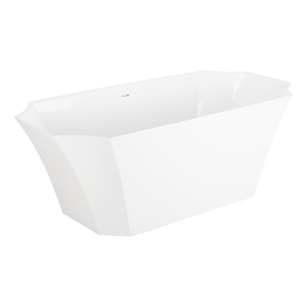 Signature Hardware White 67 x 32 in. Freestanding Bathtub 