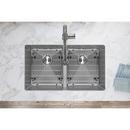 Elkay Polished Satin 30-3/4 x 18-1/2 in. 1-Hole Stainless Steel Double Bowl Undermount Kitchen Sink 