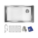 Elkay Polished Satin 31-1/2 x 18-1/2 in. 1-Hole Stainless Steel Single Bowl Undermount Kitchen Sink 