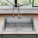 Elkay Polished Satin 33 x 22 in. 1-Hole Stainless Steel Single Bowl Dual Mount Kitchen Sink 