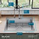 Elkay Polished Satin 33 x 22 in. 1-Hole Stainless Steel Single Bowl Dual Mount Kitchen Sink 