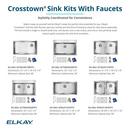 Elkay Polished Satin 32-1/2 x 18 in. 1-Hole Stainless Steel Single Bowl Undermount Kitchen Sink 