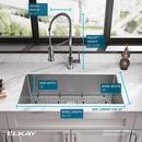 Elkay Polished Satin 32-1/2 x 18 in. 1-Hole Stainless Steel Single Bowl Undermount Kitchen Sink 
