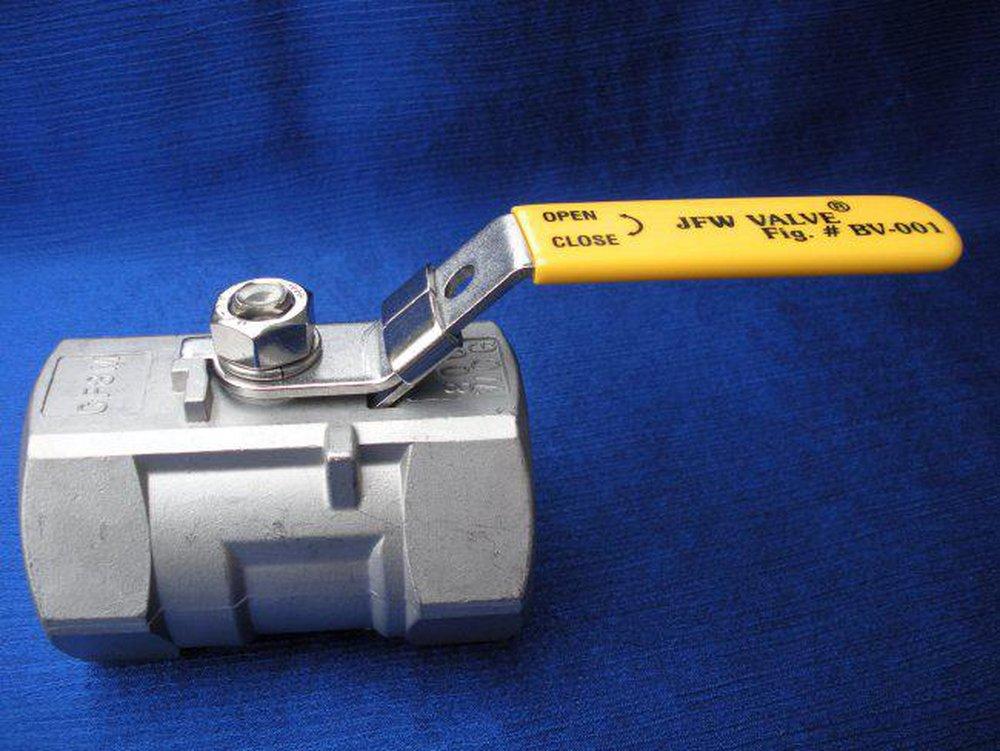 JFW Industries Stainless Steel Reduced Port Threaded 800# Ball Valve 