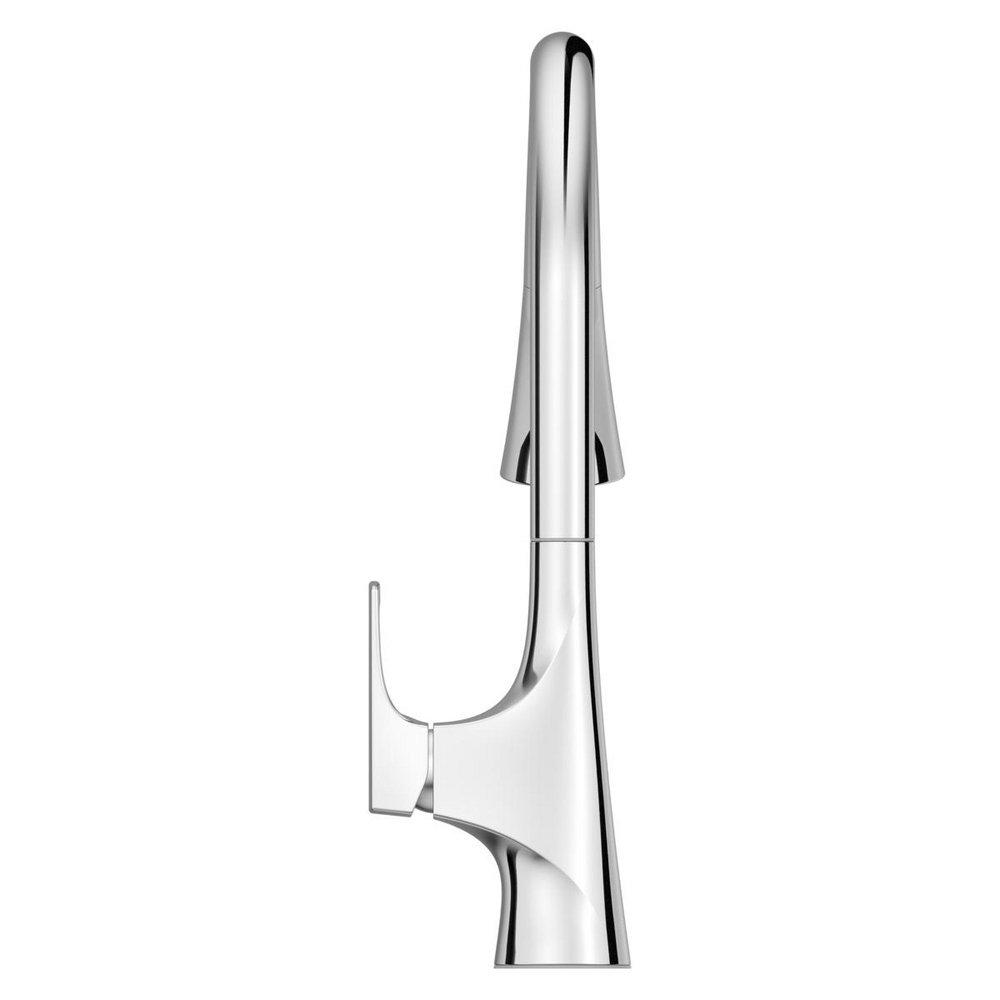 Pfister Polished Chrome Single Handle Pull Down Kitchen Faucet 