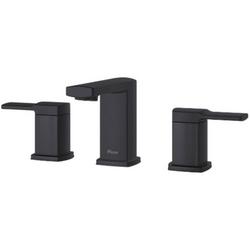 Two Handle Widespread Bathroom Sink Faucet in Matte Black