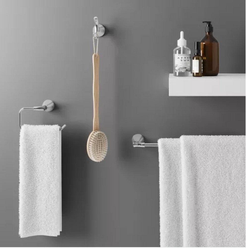 Pfister Brushed Nickel Rectangular Open Towel Ring 