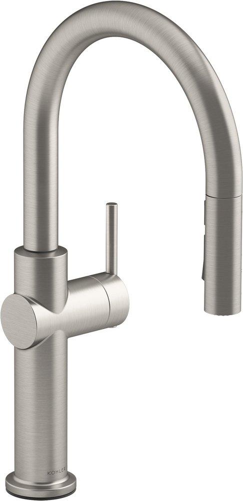 KOHLER Vibrant&reg; Stainless Single Handle Pull Down Kitchen Faucet 