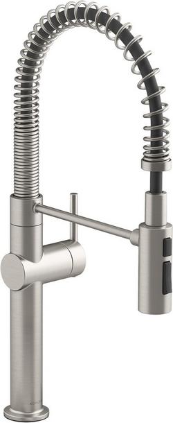 Single Handle Pull Down Kitchen Faucet in Vibrant® Stainless