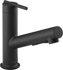 KOHLER Matte Black Single Handle Pull Out Kitchen Faucet 